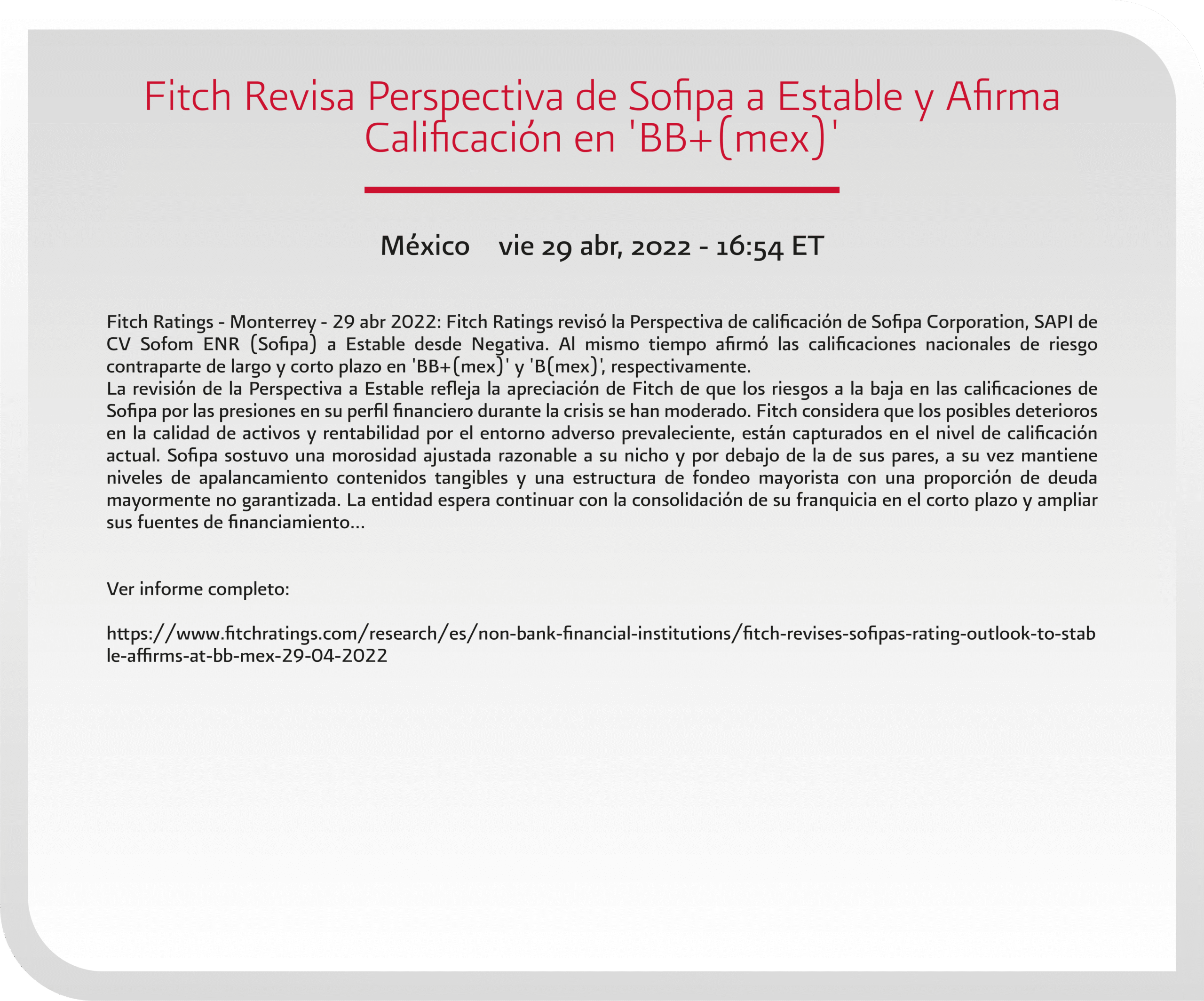 Información adicional 2016